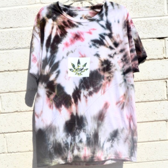 Anticulture Tops - Bless Me Tie Dye Tyed Die T Shirt Tee Black Red